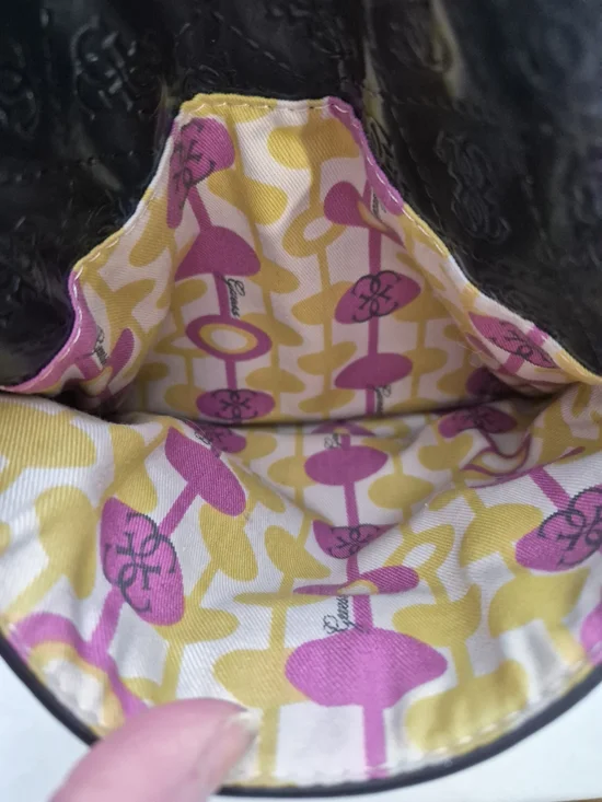 GUESS Reiko Black Patent Crossbody - Picture 7 of 11